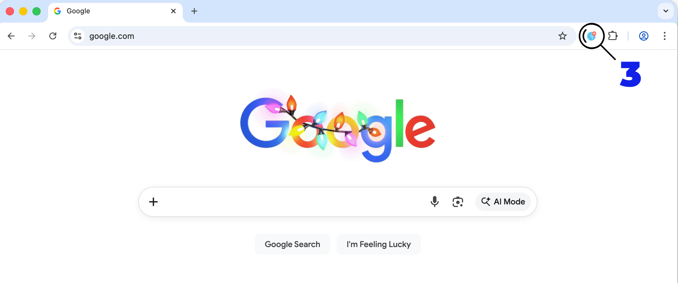 Opening IP Tracker from the Chrome toolbar